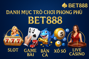 Danh Mục Trò Chơi Phong Phú BET888 – Khám Phá Thế Giới Giải Trí Đỉnh Cao